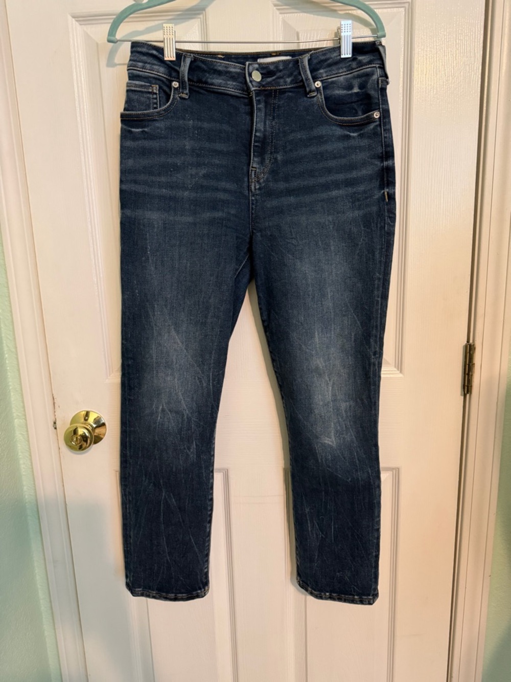 True Religion Dark Blue Cropped Jeans